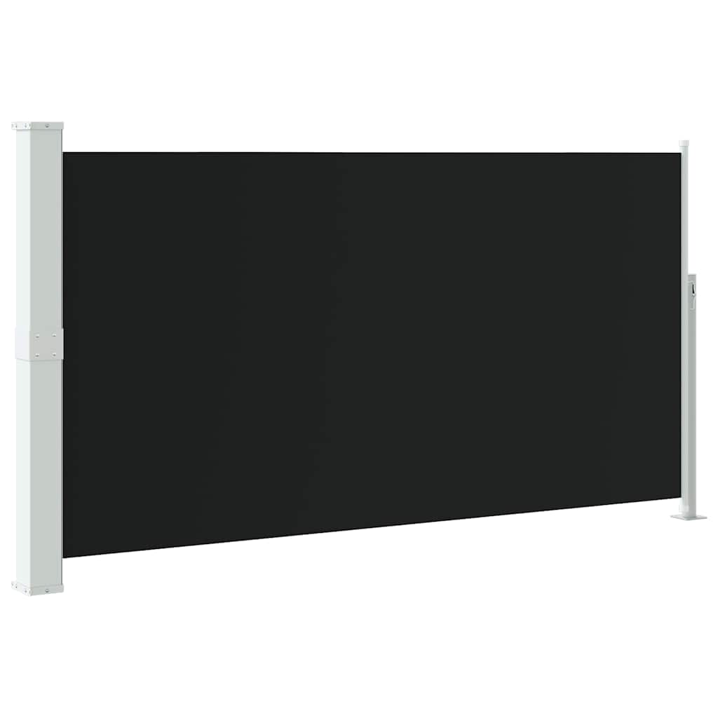 Patio Retractable Side Awning 170x300 cm Black