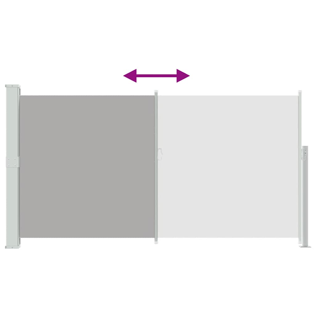 Patio Retractable Side Awning 170x300 cm Grey