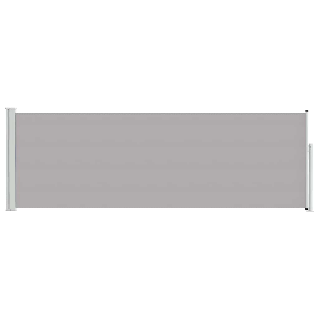 Patio Retractable Side Awning 100x300 cm Grey