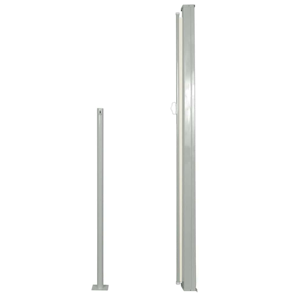 Patio Retractable Side Awning 100x500 cm Cream