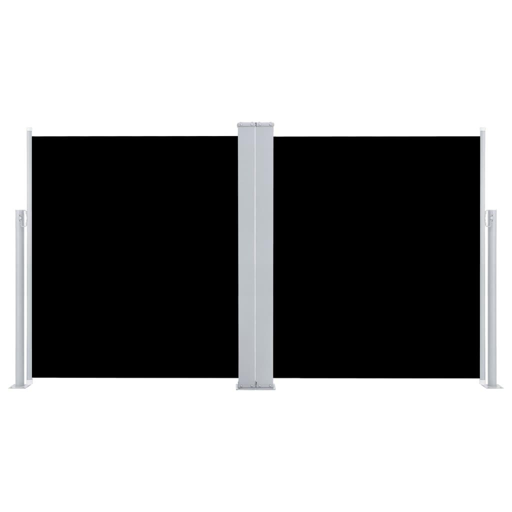 Retractable Side Awning Black 140x600 cm
