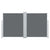 Patio Retractable Double Side Awning 170x600 cm Anthracite