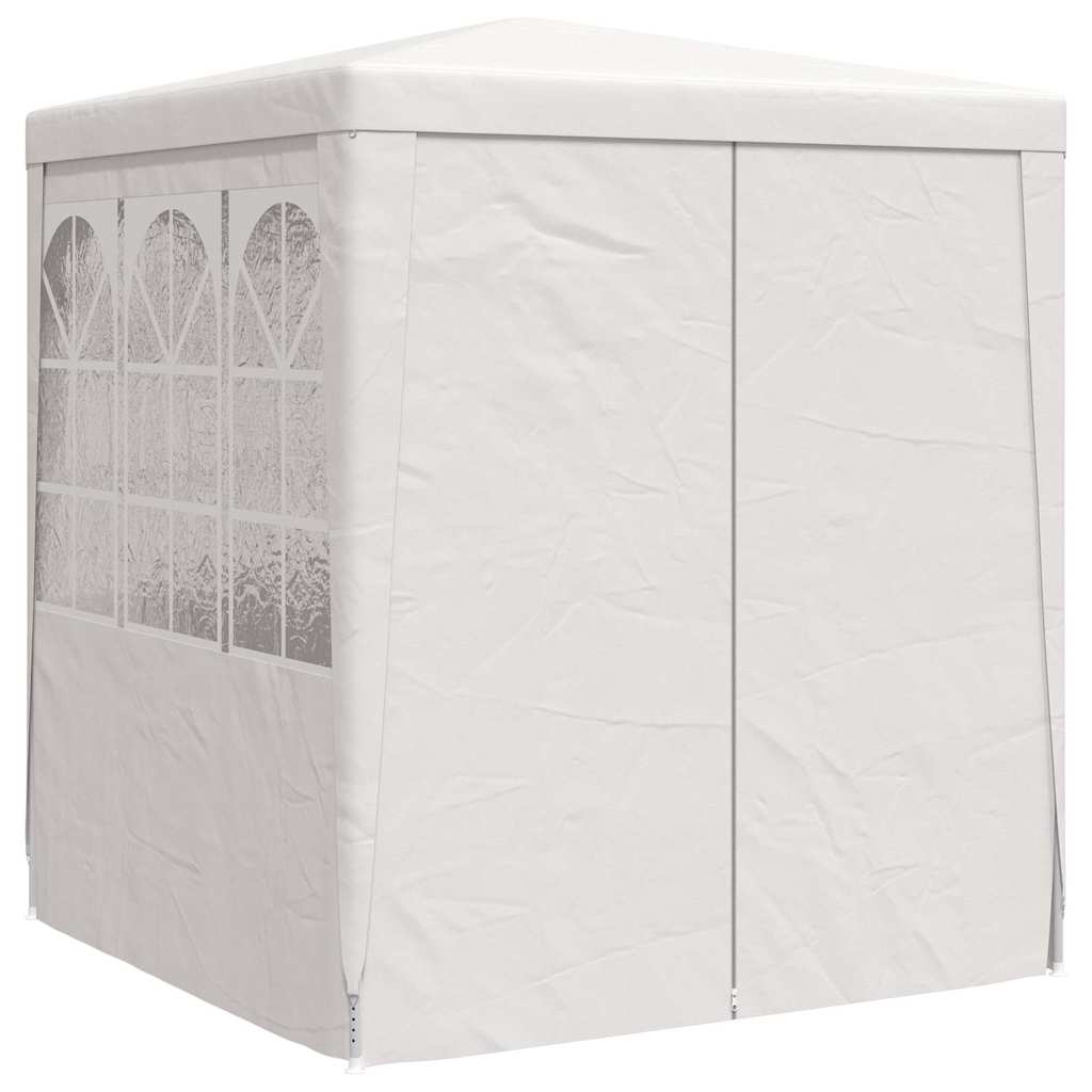 Professional Party Tent with Side Walls 2.5x2.5 m White 90 g/m²