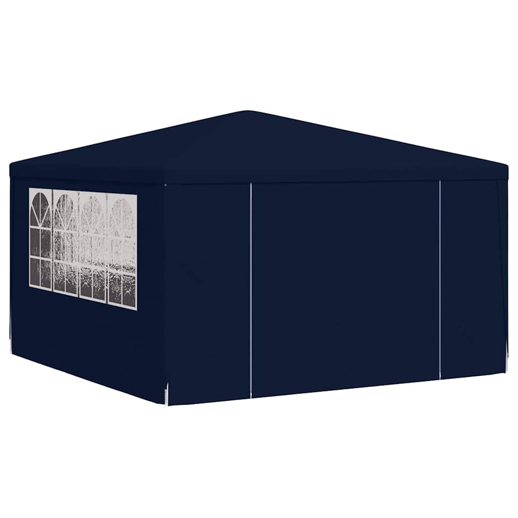 Professional Party Tent with Side Walls 4x4 m Blue 90 g/m²