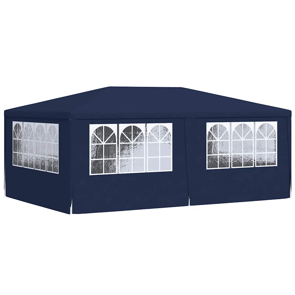 Professional Party Tent with Side Walls 4x6 m Blue 90 g/m²