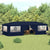 Professional Party Tent with Side Walls 4x9 m Blue 90 g/m²
