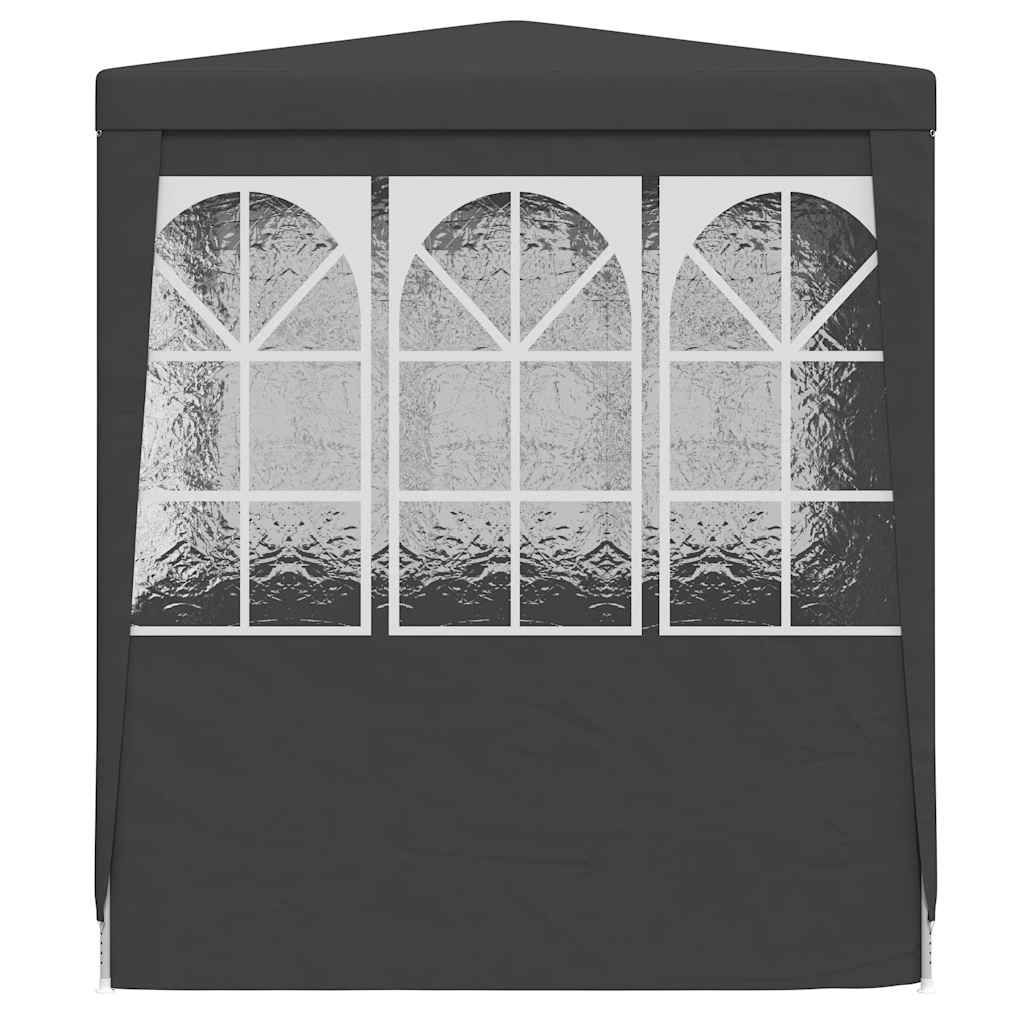 Professional Party Tent with Side Walls 2x2 m Anthracite 90 g/m²