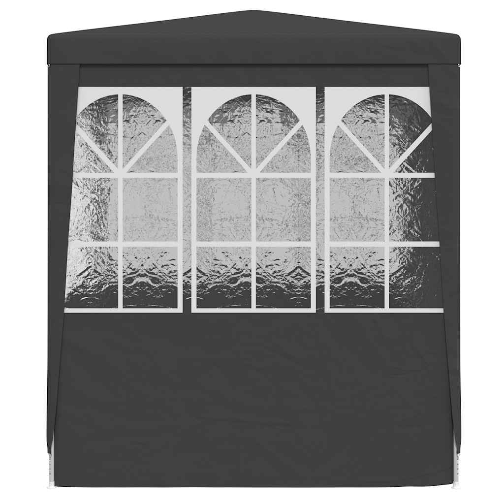 Professional Party Tent with Side Walls 2.5x2.5 m Anthracite 90 g/m²