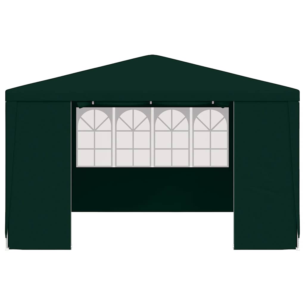 Professional Party Tent with Side Walls 4x4 m Green 90 g/m²