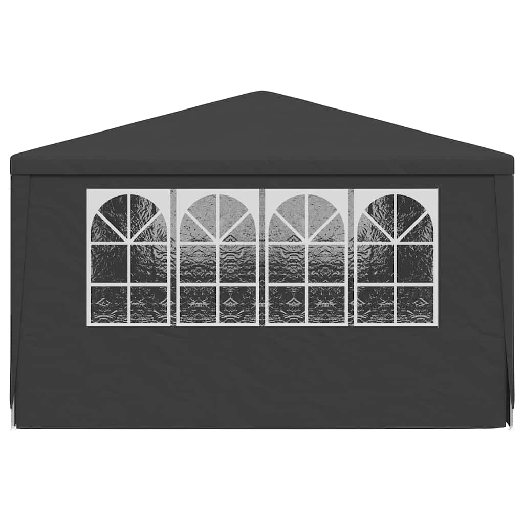 Professional Party Tent with Side Walls 4x6 m Anthracite 90 g/m²