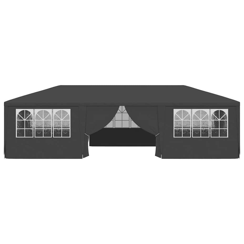 Professional Party Tent with Side Walls 4x9 m Anthracite 90 g/m²