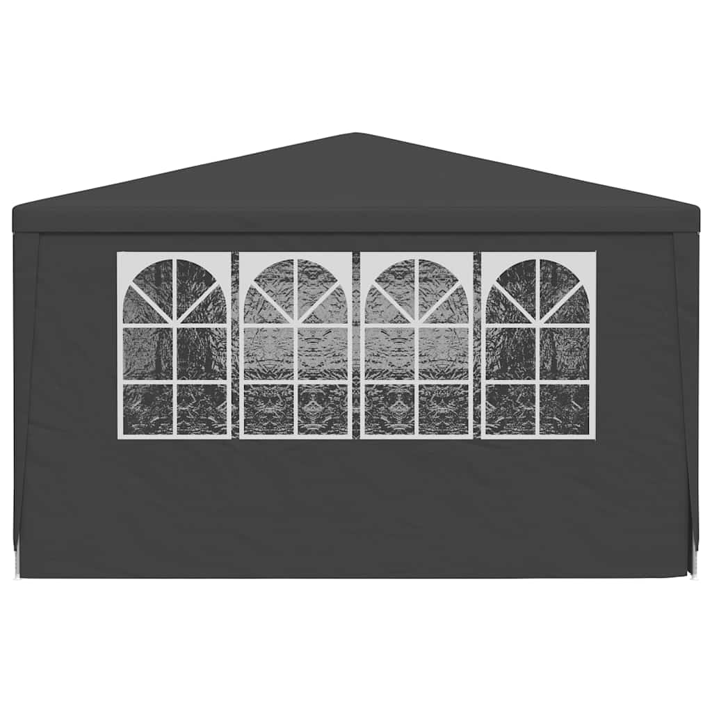 Professional Party Tent with Side Walls 4x9 m Anthracite 90 g/m²