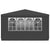 Professional Party Tent with Side Walls 4x9 m Anthracite 90 g/m²