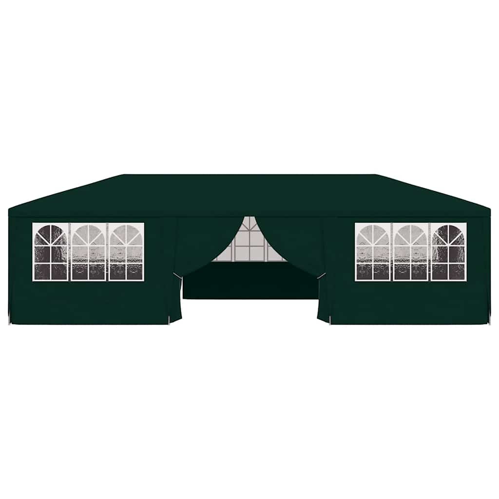 Professional Party Tent with Side Walls 4x9 m Green 90 g/m²