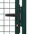 Fence Gate Steel 100x75 cm Green