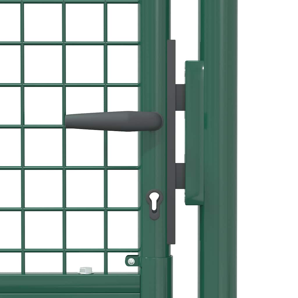 Fence Gate Steel 100x75 cm Green