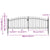 Double Door Fence Gate with Spear Top 400x175 cm