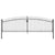 Double Door Fence Gate with Spear Top 400x200 cm