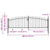 Double Door Fence Gate with Spear Top 400x200 cm