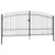 Double Door Fence Gate with Spear Top 400x225 cm