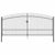 Double Door Fence Gate with Spear Top 400x225 cm