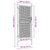 Mesh Garden Gate Galvanised Steel 100x250 cm Grey