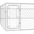 Outdoor Dog Kennel Galvanised Steel 6x6x1 m