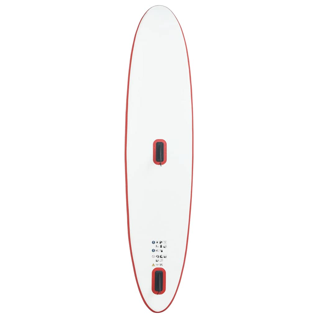 Inflatable Stand Up Paddleboard with Sail Set Red and White