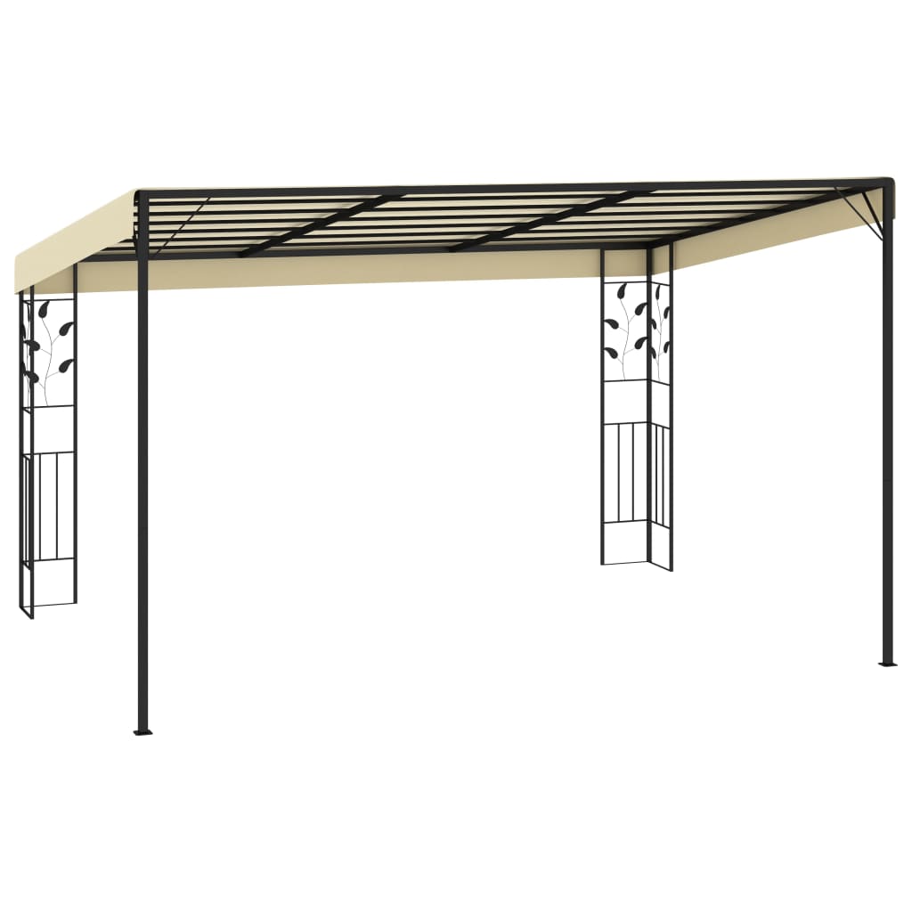 Wall-mounted Gazebo 4x3x2.5 m Cream