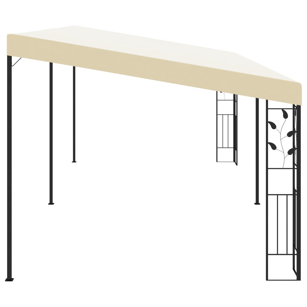 Wall-mounted Gazebo 6x3x2.5 m Cream