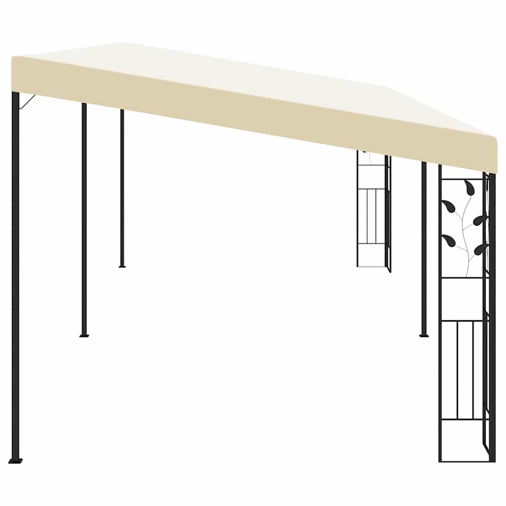 Wall-mounted Gazebo 6x3x2.5 m Cream