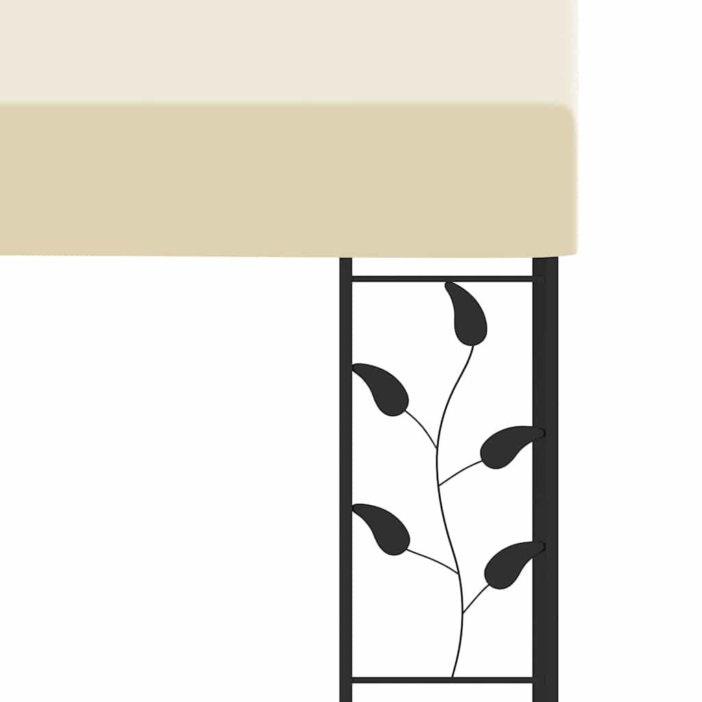 Wall-mounted Gazebo 6x3x2.5 m Cream