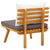 Garden Chair with Cushions Solid Acacia Wood