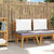 Garden Chair with Cushions Solid Acacia Wood