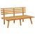 Garden Bench with Cushions 115 cm Solid Acacia Wood