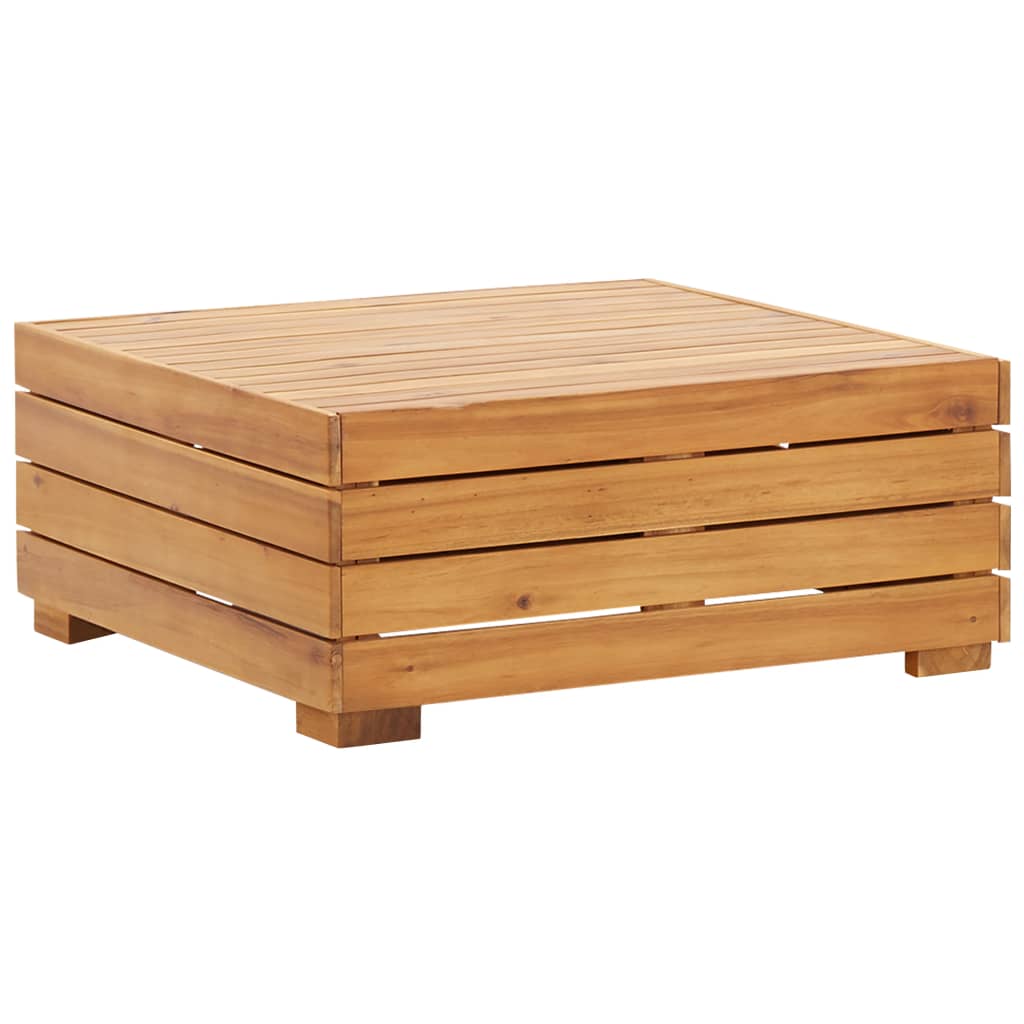 Sectional Footrest 1 pc with Cushion Solid Acacia Wood
