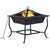Fire Pit Black 42x42x45 cm Steel