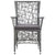 9 Piece Outdoor Dining Set Poly Rattan Grey