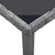 9 Piece Outdoor Dining Set Poly Rattan Grey