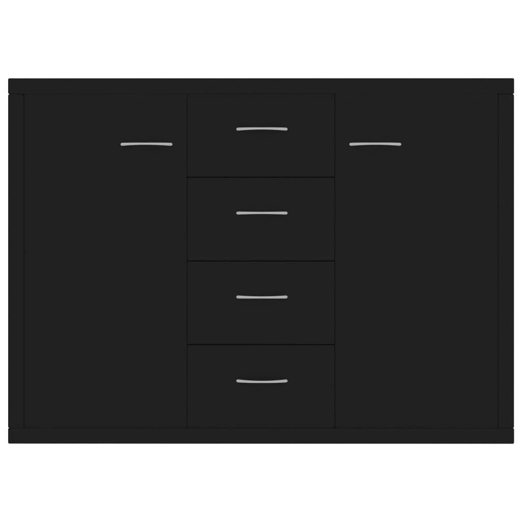 Sideboard Black 88x30x65 cm Engineered Wood