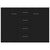 Sideboard Black 88x30x65 cm Engineered Wood