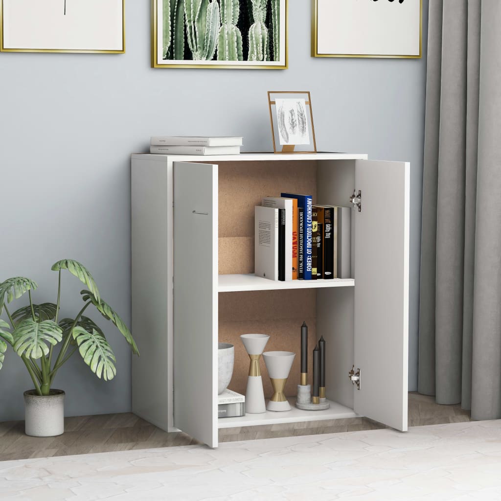 Sideboard White 60x30x75 cm Engineered Wood