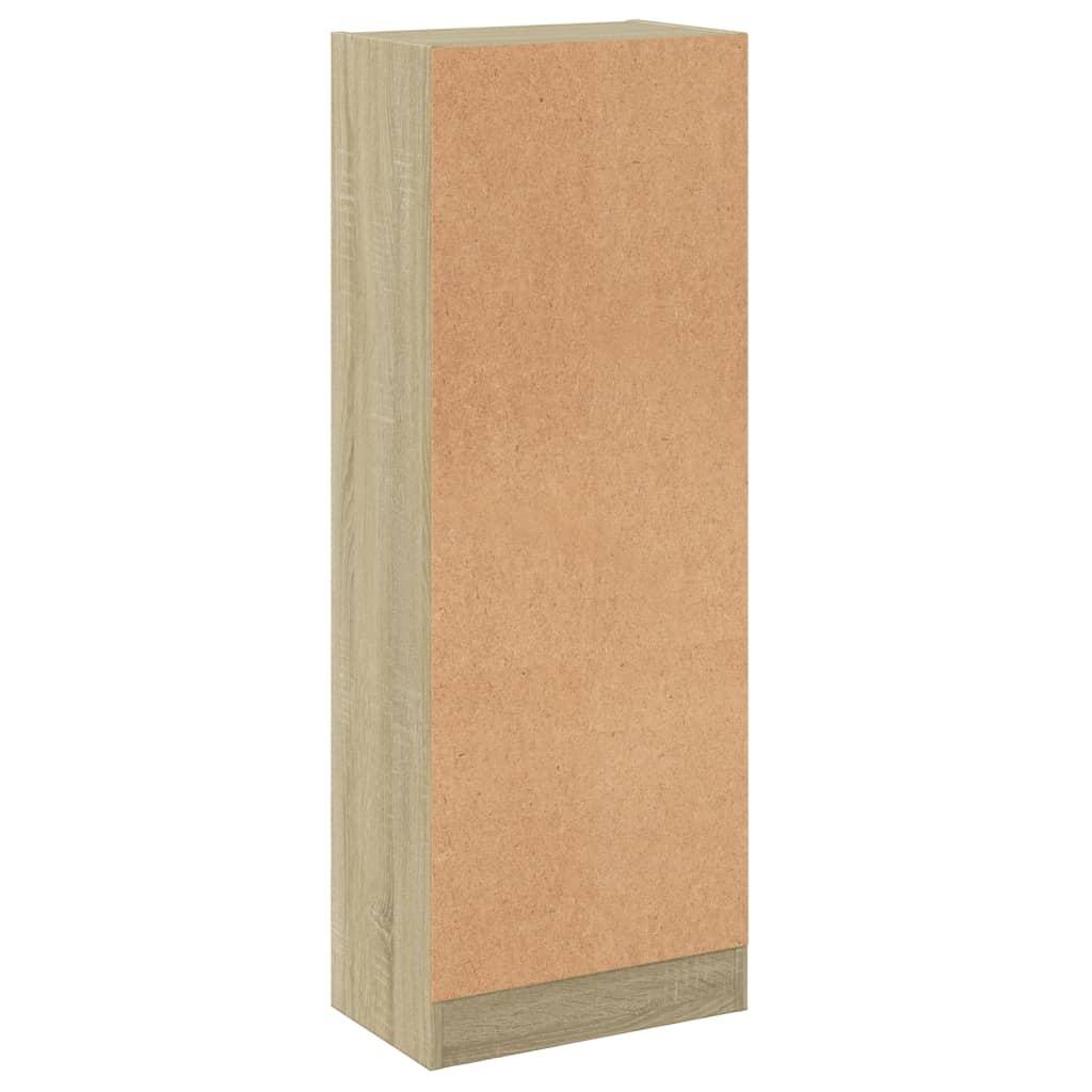 3-Tier Book Cabinet Sonoma Oak 40x24x109 cm Engineered Wood