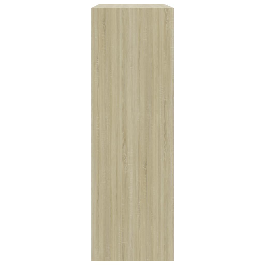 Bookshelf Sonoma Oak 60x24x76 cm Engineered Wood