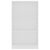 3-Tier Book Cabinet White 60x24x109 cm Engineered Wood