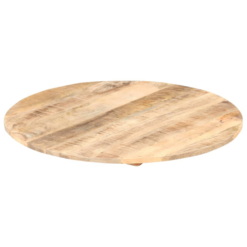 Table Top Solid Mango Wood Round 15-16 mm 60 cm