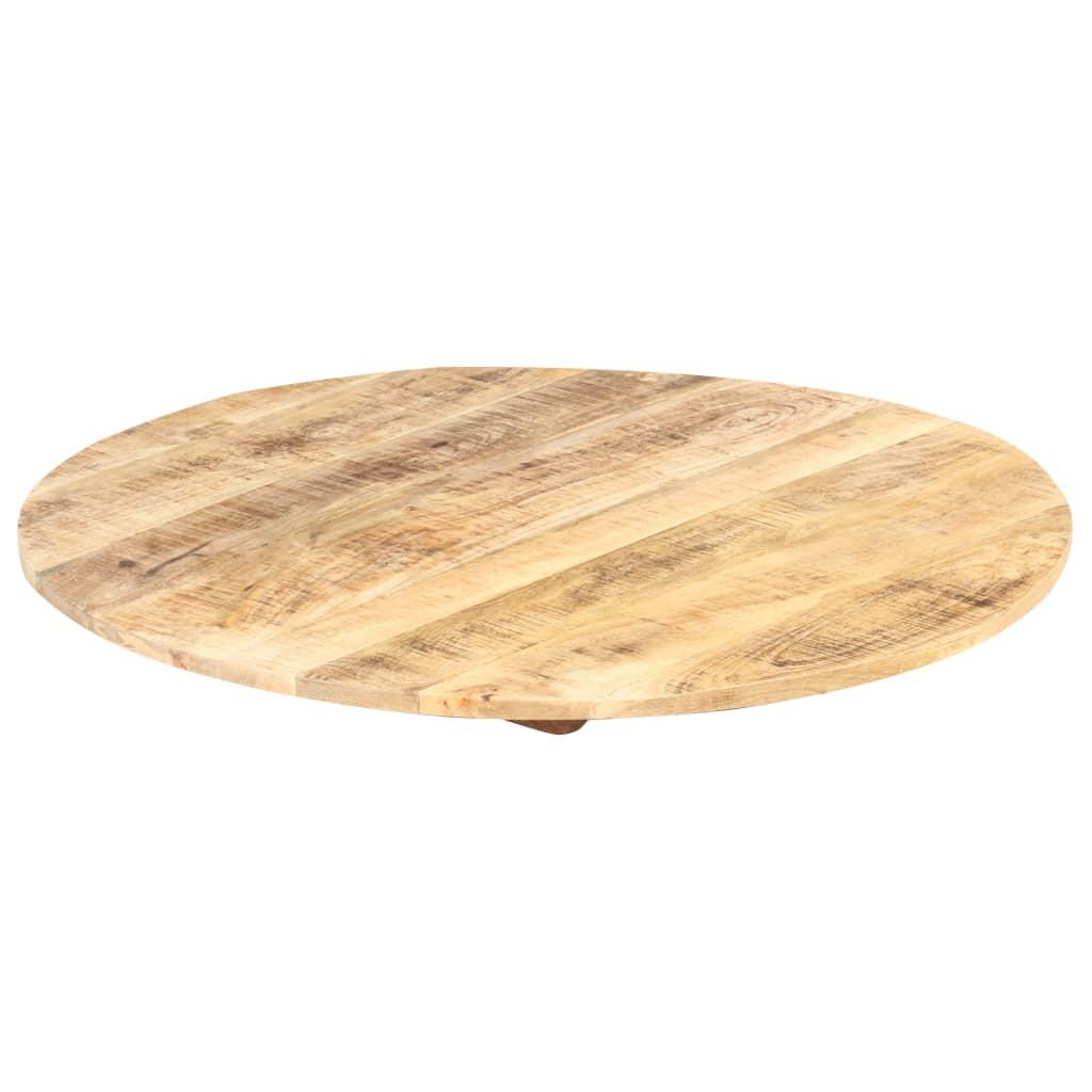 Table Top Solid Mango Wood Round 15-16 mm 60 cm