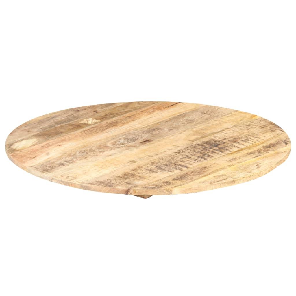 Table Top Solid Mango Wood Round 15-16 mm 60 cm