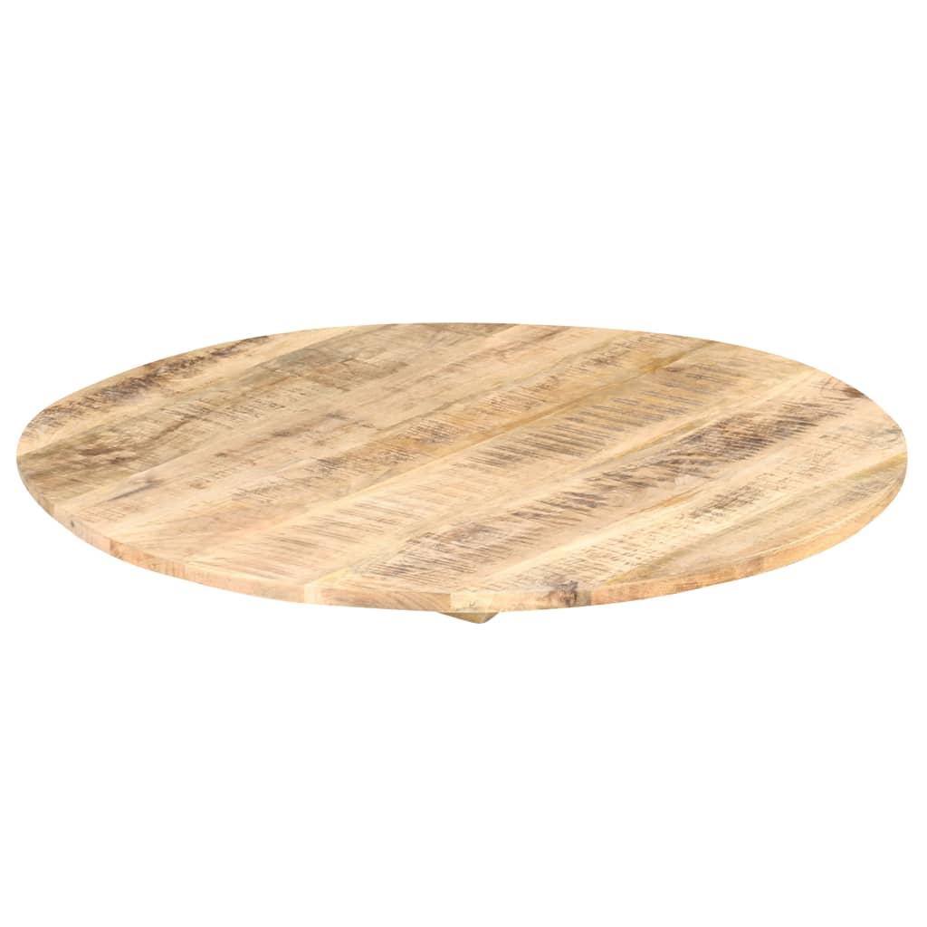 Table Top Solid Mango Wood Round 15-16 mm 60 cm