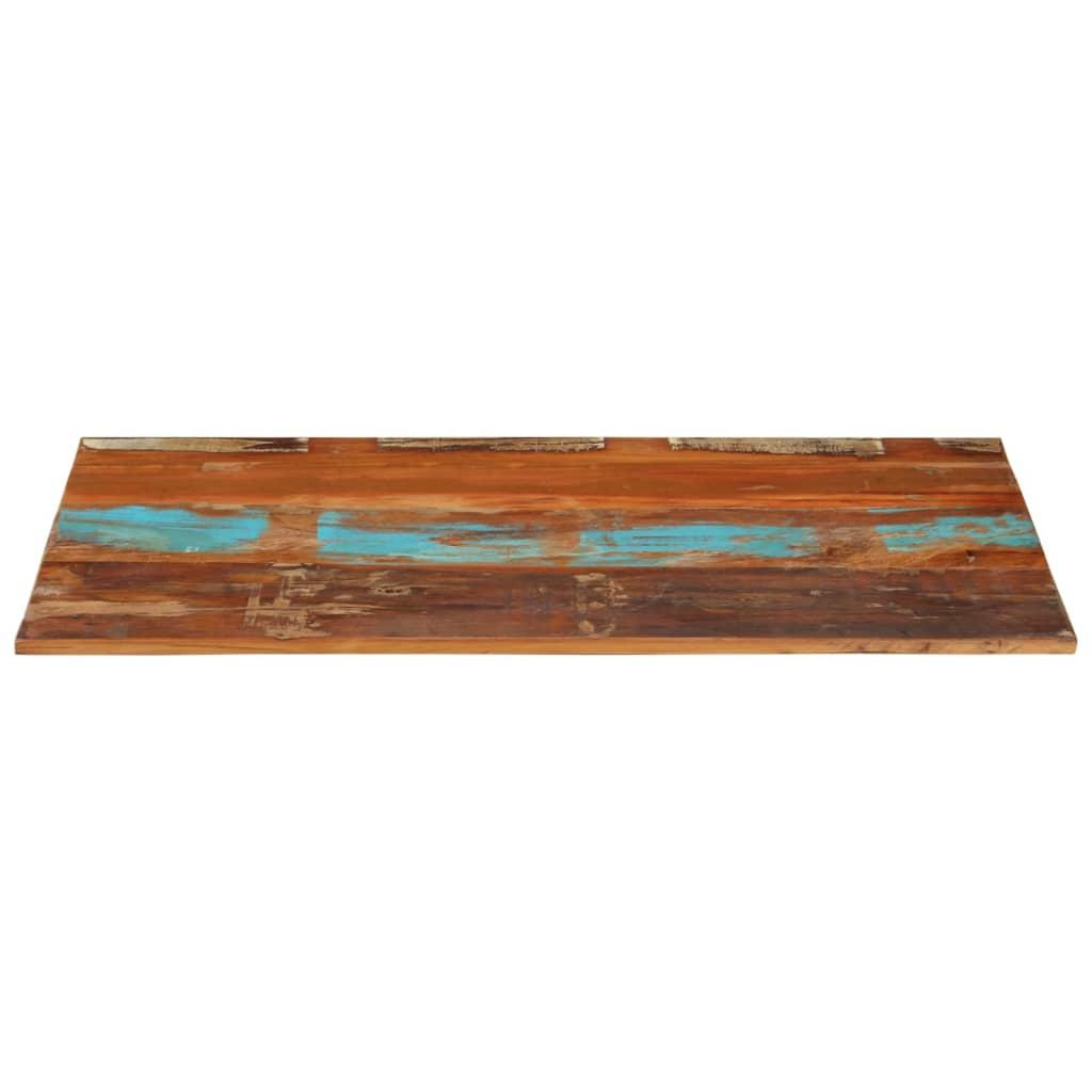 Rectangular Table Top 60x100 cm 15-16 mm Solid Wood Reclaimed